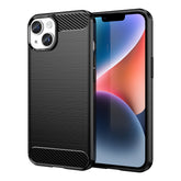 Funda de teléfono de TPU con textura cepillada de fibra de carbono, para iPhone 15, para iPhone 15 Plus, para iPhone 15 Pro, para iPhone 15 Pro Max